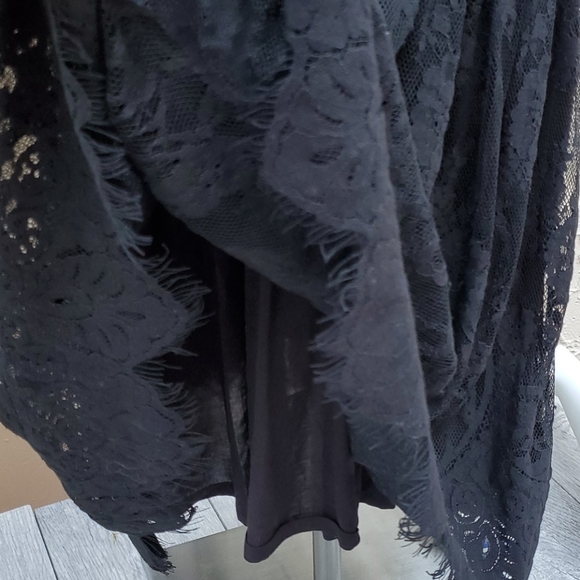 Free people black lace dress sz 6 - Picture 9 of 15